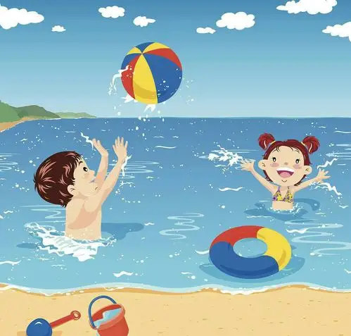 四,不让孩子到无安全设施和救援人员的水域游泳.