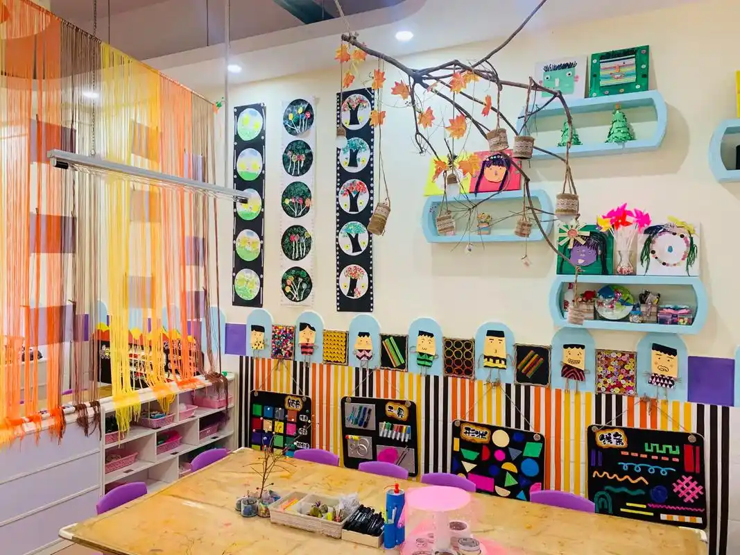 小班美工区墙面环创.作品来自(是罗老师呀)纯分享.侵删#幼儿园环创