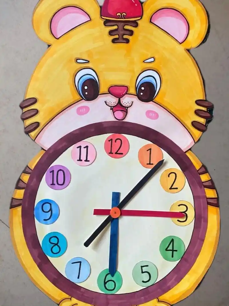 大班级桌面自制教玩具《认识时钟》#幼儿园 #幼儿园玩教具 # - 抖音