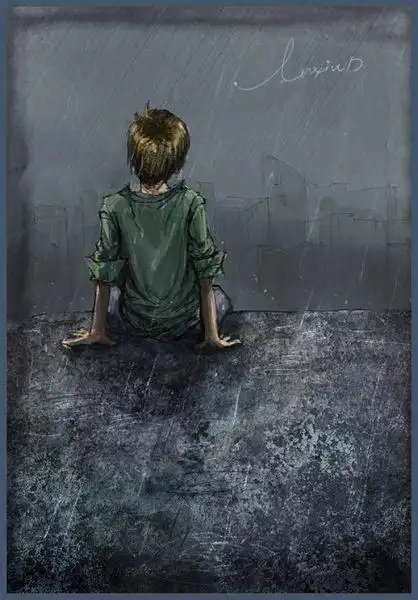 雨中男人伤感图片_伊卟图库