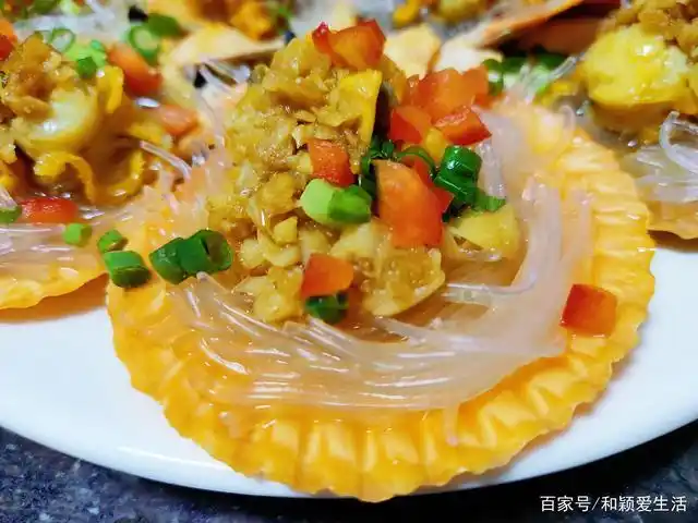 粉丝蒜蓉蒸扇贝,做法简单,清淡美味