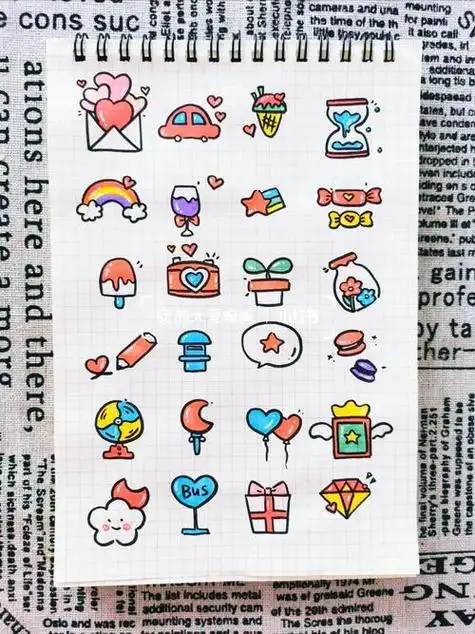 好看的图案简笔画少女心