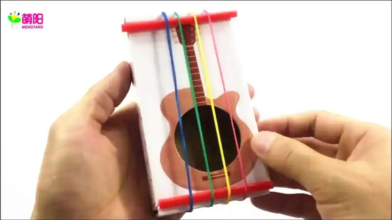 diy自制声音乐器玩具橡皮筋吉他幼儿童科技小制作科普实验器材料