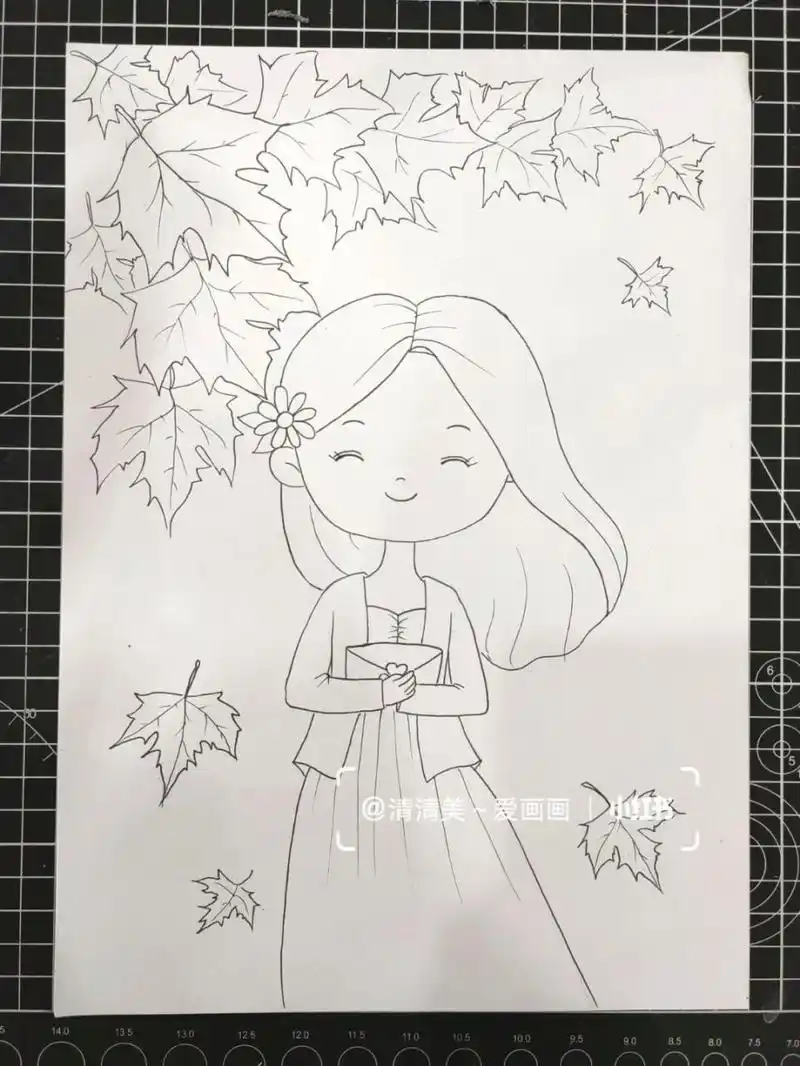 秋季好运正在派送中～ #马克笔手绘# #画画# #秋天# #治愈