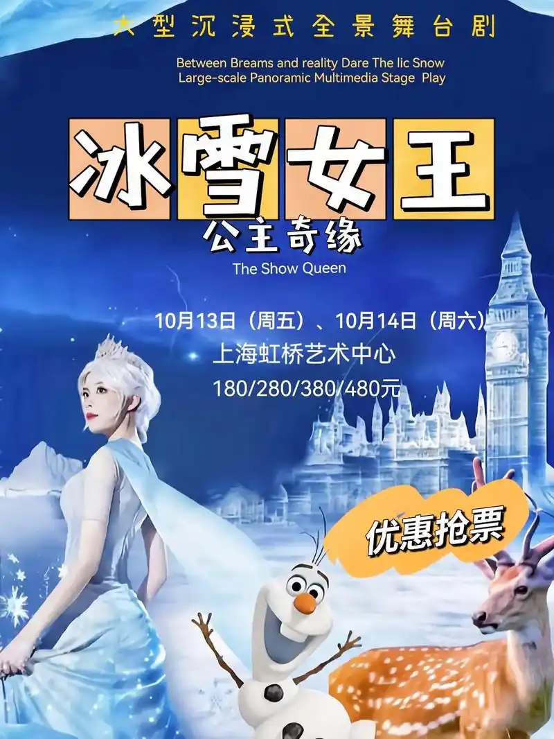 《冰雪女王·公主奇缘》上海站.每个女孩心中都有一个公主梦,1 - 抖音