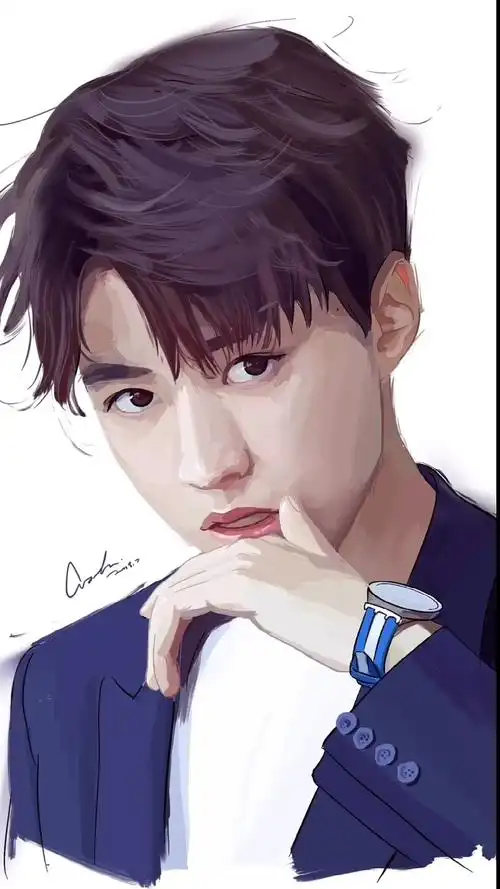 王俊凯#来,喊出你的爱豆.【手绘/王俊凯】