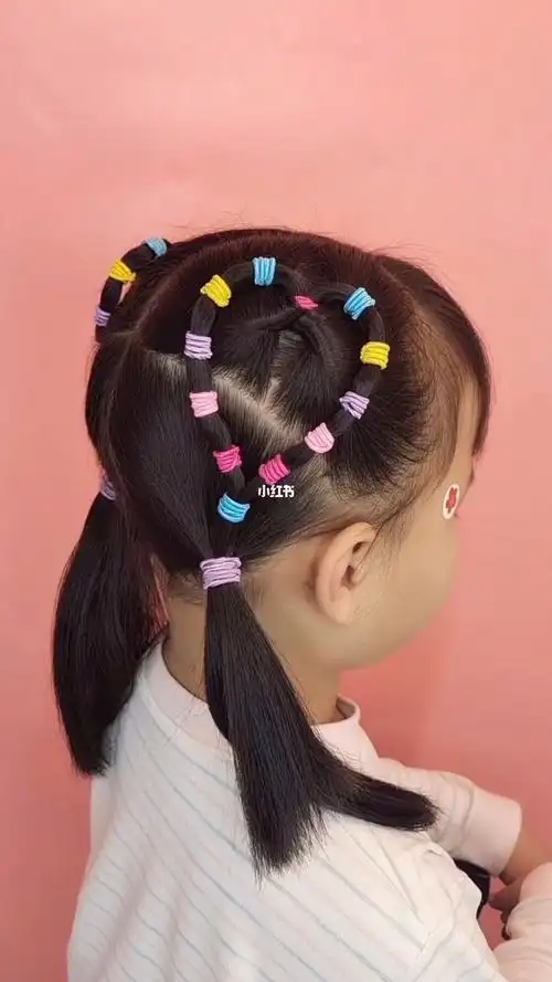 宝宝发型今日发型编发每日穿搭一款简单得爱心发型可爱萌萌哒