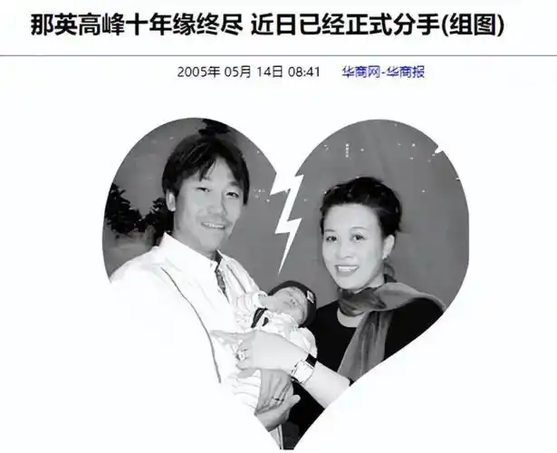 在那英怀孕6个月的时候,得知了高峰与某酒吧女老板王纳文的关系暧昧