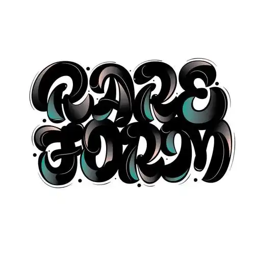 来自设计师markcaneso67不同质感的花式英文字体设计