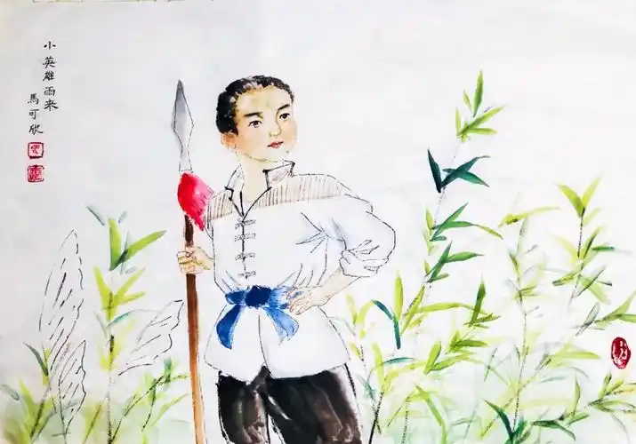 《小英雄雨来》马可欣优秀奖《致敬英雄》蔡雨琦《扫烈士墓》朱桐宇