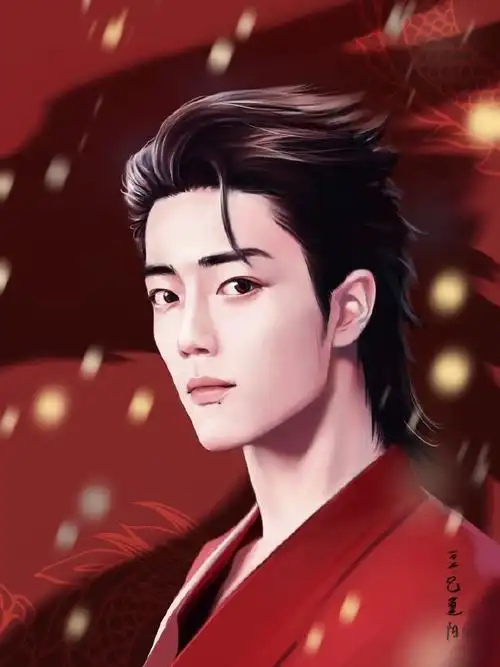 我画的就是肖战##肖战祝大家龙年皆如意