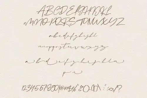 amanda字迹潦草的签名手写英文字体