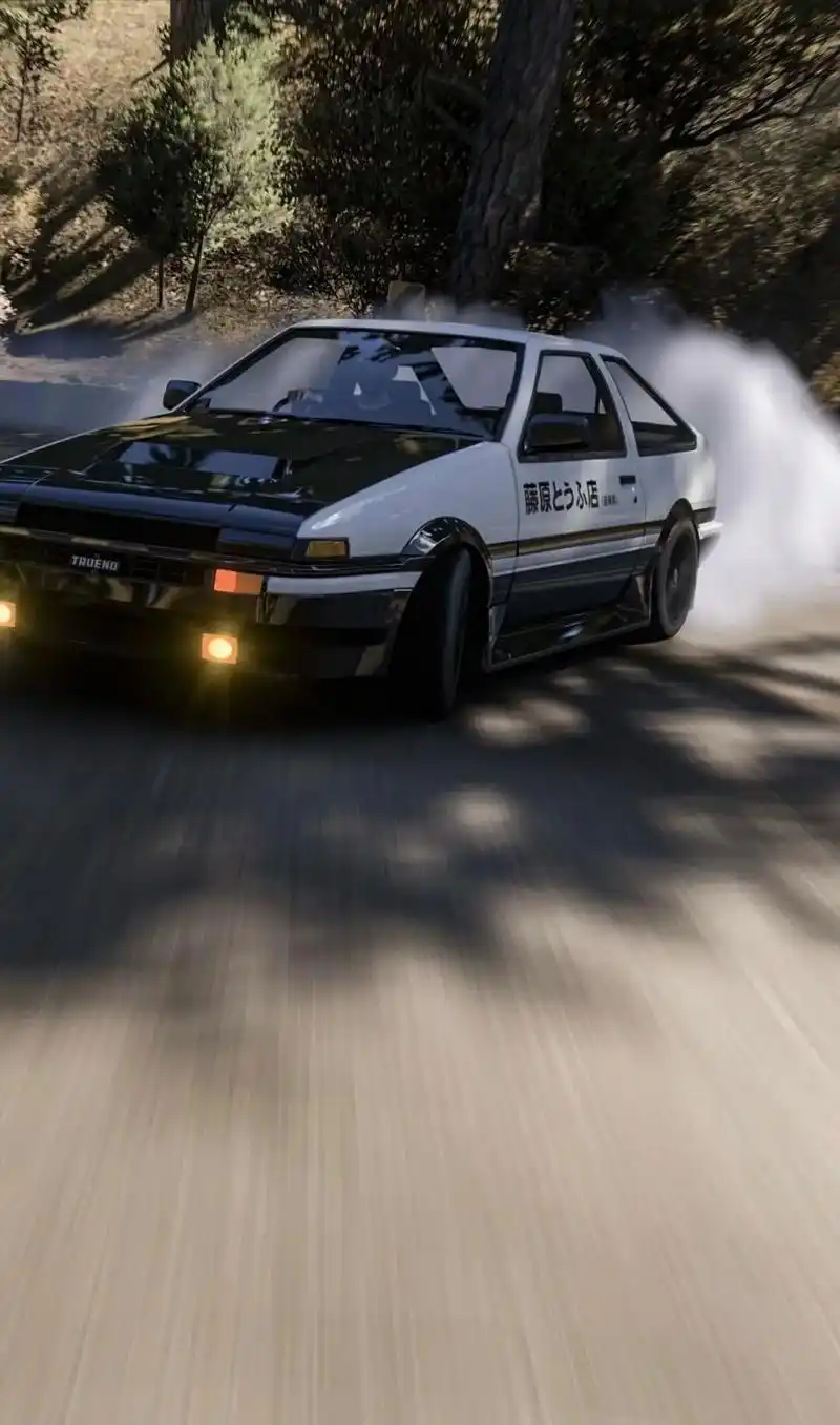 巅峰极速藤原豆腐店的ae86,超清4k高清壁纸,满满的高级感 - 抖音