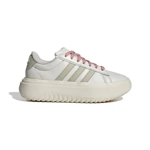 阿迪达斯板鞋女鞋grandcourt网球厚底增高运动鞋休闲鞋ie1094视频