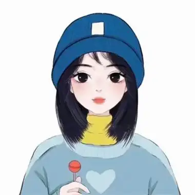 手绘森系文艺范儿十足的女生头像