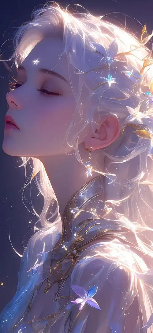 二次元唯美少女插画#ai绘画##高清壁纸精选