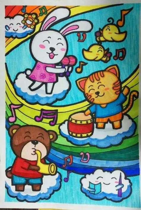 17岁儿童画1一7岁的画画