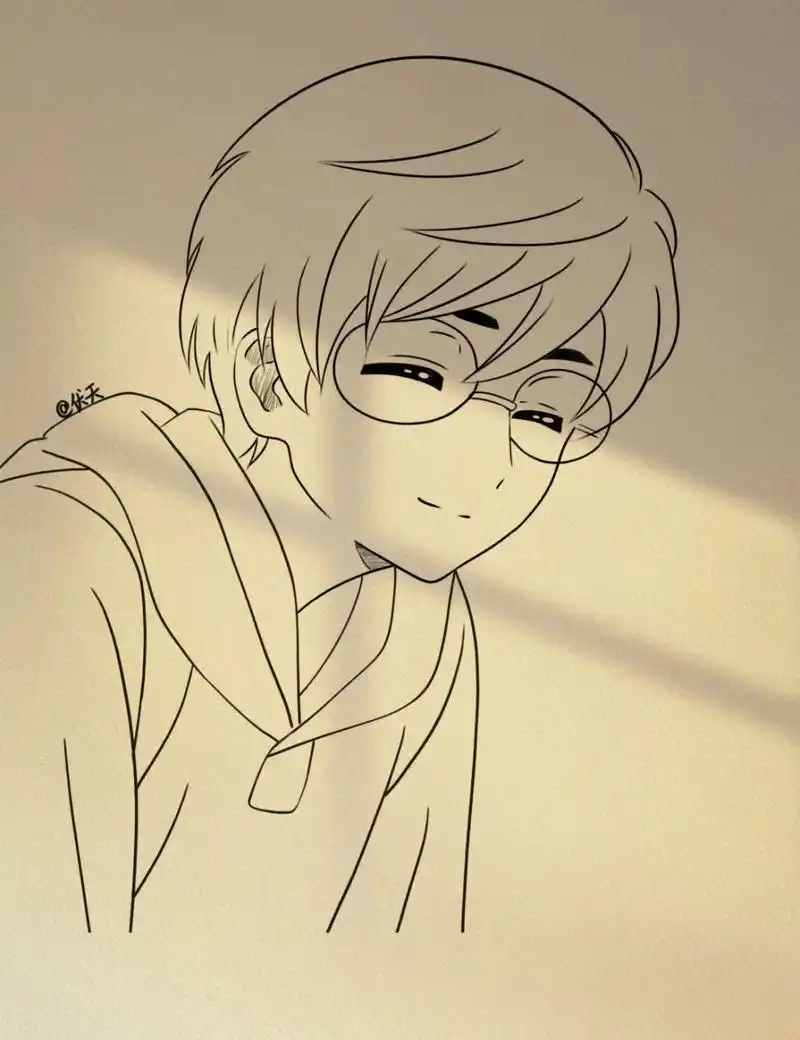 简笔画过程 #动漫人物# #动漫手绘# #手绘临摹# #寻找小红书绘画大神