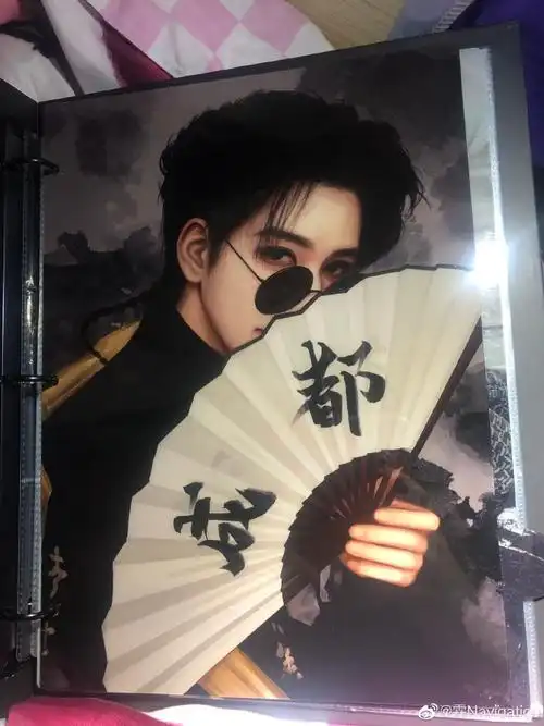 贺峻霖 十九摘星诵捷音##贺峻霖官方认证二代唯一all绿应援色