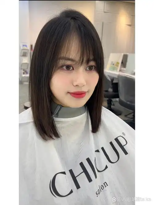 肩碎发 女感齐肩"锁骨发"甜美减龄 可披可扎