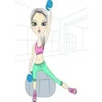 健身头像女动漫图片 卡通健身女生头像图片_微信头像图片大全