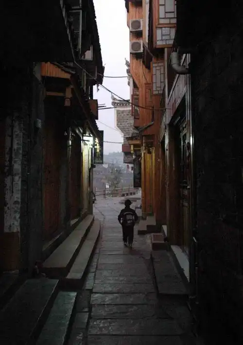 (小巷晨色)(沱江人家)