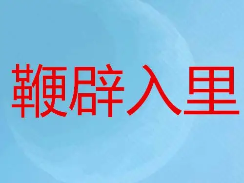 鞭辟入里是什么意思
