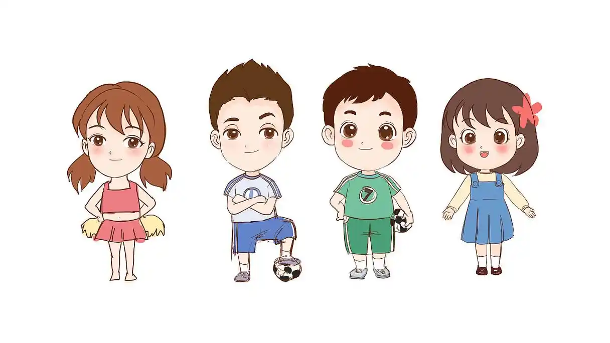 ip形象人物设计 —小学生|插画|商业插画|蓝葵酱_原创作品-站酷zcool