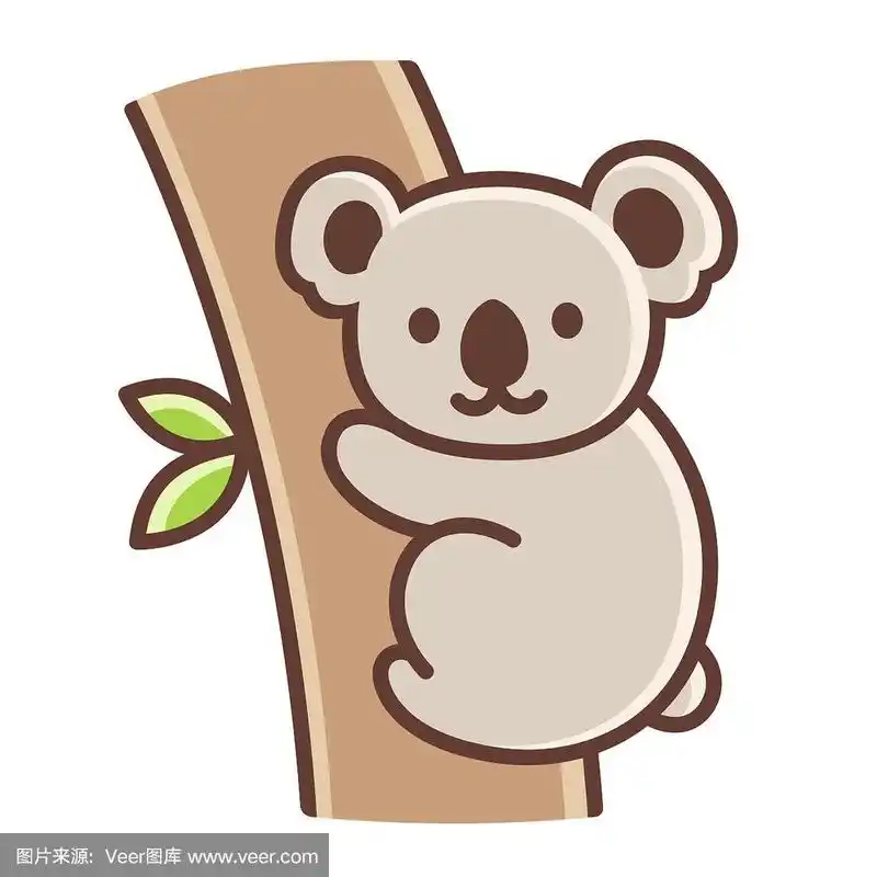 卡通可爱的考拉