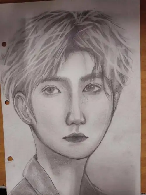 这张王源画得不太像,只有眼睛有点像吧#王源