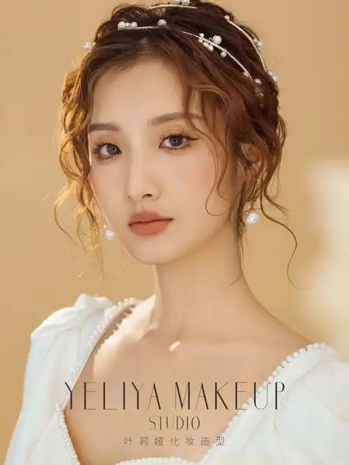 韩式慵懒羊毛卷气质盘发79课堂作品分享