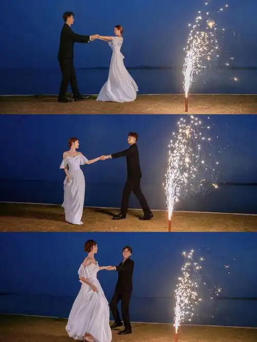 超有氛围感的夜景婚纱照武汉婚纱照推荐