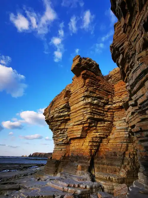 大连排石村,最美的海岸线,美到上了国家地理杂志,海岸边怪石林立,形神