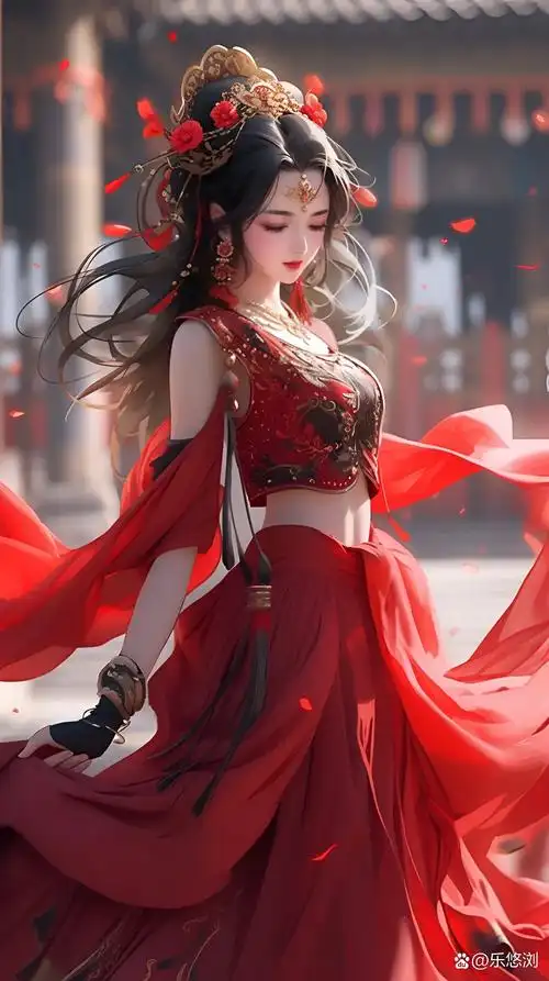 那女子,身披红衣,宛若盛夏的烈火,照亮了这凡尘俗世.