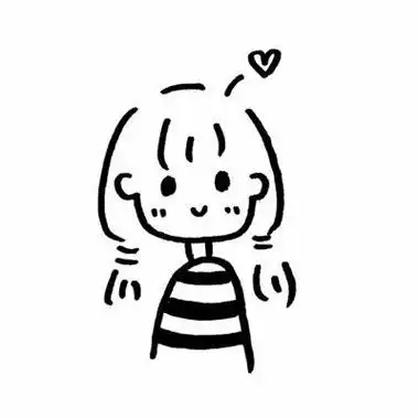 少女心文化绘画可爱小女生 女生简笔画大全ins风简笔画小女孩可爱简笔