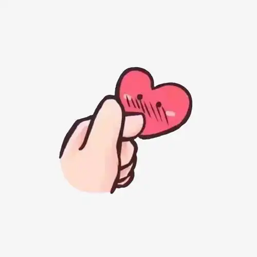 抖音比心手势简笔画