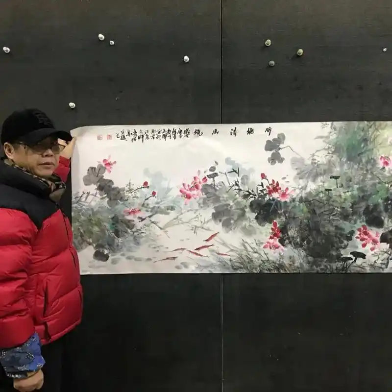 大红袍画家-中美协-王辉老师的纯手绘花鸟画真迹,笔触细腻,细 - 抖音