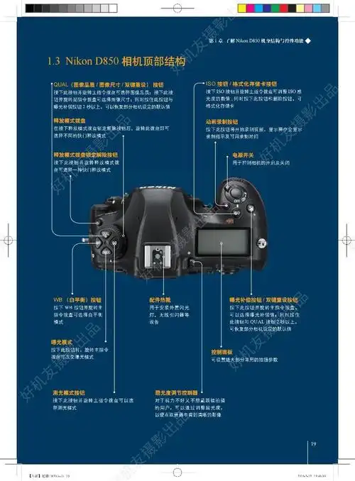 尼康d850相机功能说明书.#摄影器材 #单反相机 - 抖音