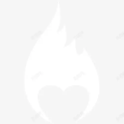 com 火苗 爱心 爱心动态背景 白色 矢量图