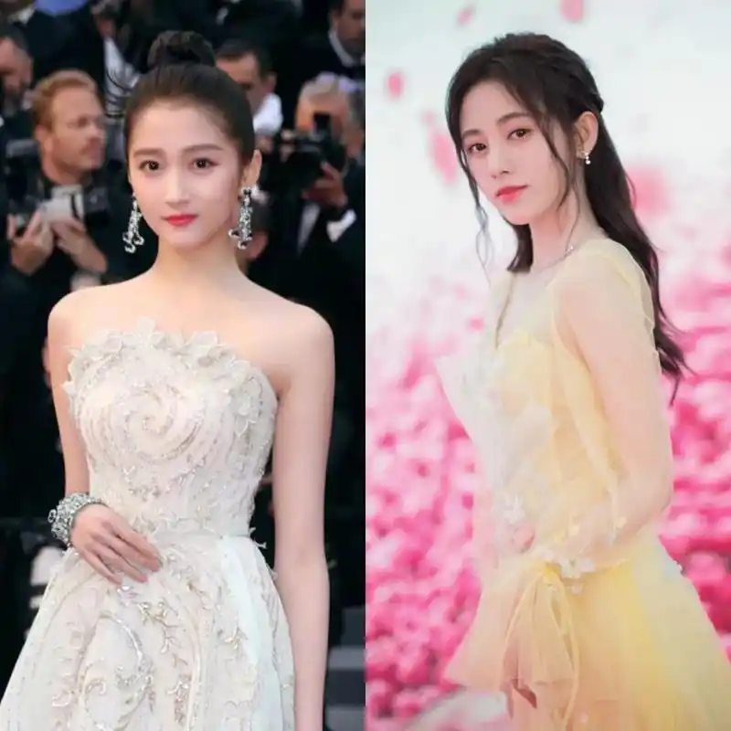 关晓彤鞠婧祎出席活动风格特别像,双方都说是对方设计师刻意模仿