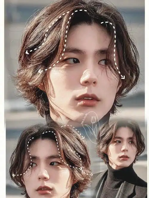 男生痞帅慵懒发型优雅长发修饰脸型