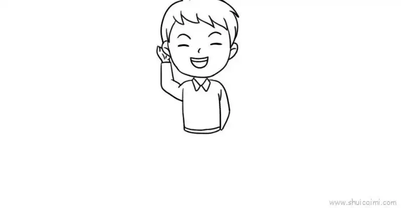 自画像男生儿童画怎么画 自画像男生简笔画画法