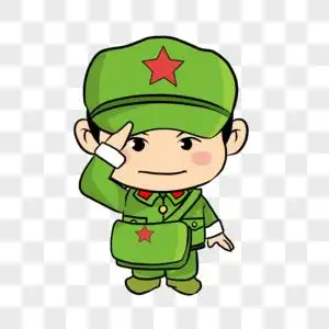 敬礼的解放军图片素材