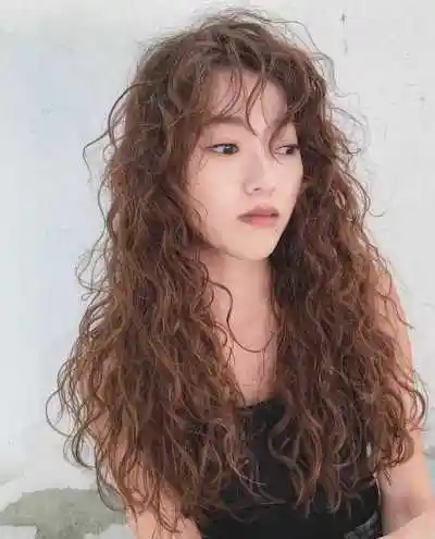 泡面头发型图片中长发适合什么头型