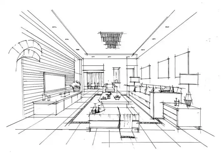 一点透视客厅空间