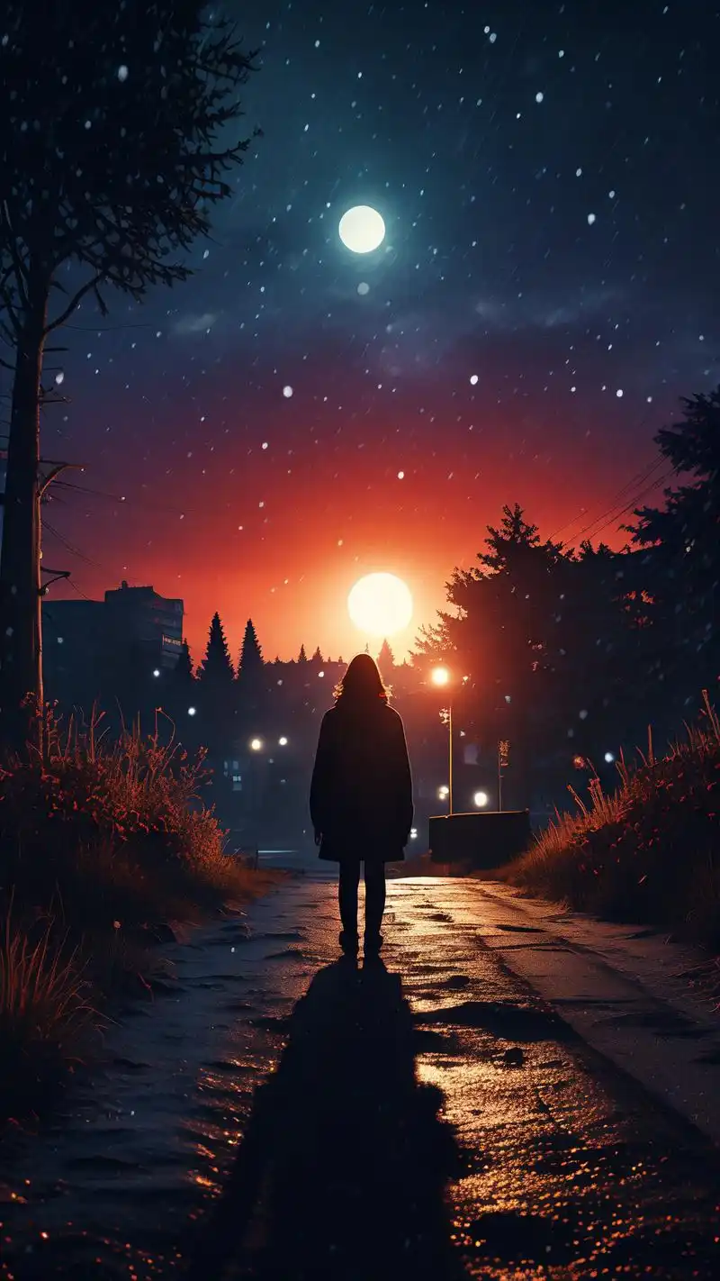 91夜景伤感壁纸,氛围感拉满92