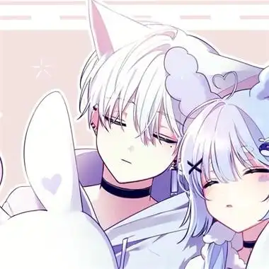 超甜的情侣头像一对两张卡通动漫情侣头像可爱图片