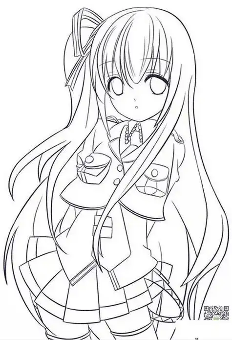 可爱人物简笔画二次元