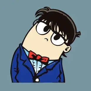 印花矢量图 主题风格 歪脖系列 名侦探柯南 男童 免费素材