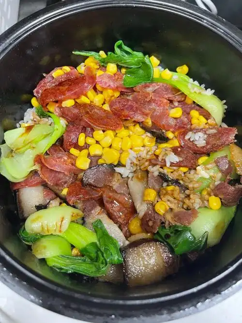 电饭煲煲仔饭成功